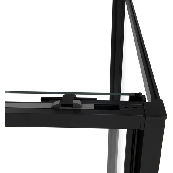 Душевое ограждение Vincea Slim Soft 130x100 см VSR-1SS1013CLB, чёрный/прозрачное фото 6