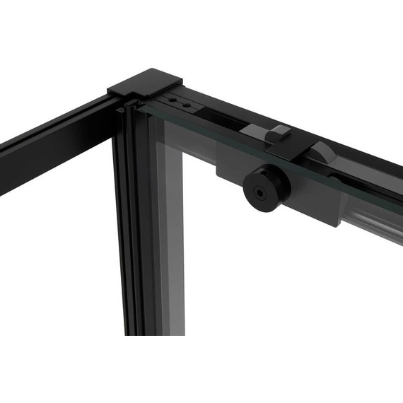 Душевое ограждение Vincea Slim Soft 150x100 см VSR-1SS1015CLB, чёрный/прозрачное фото 4