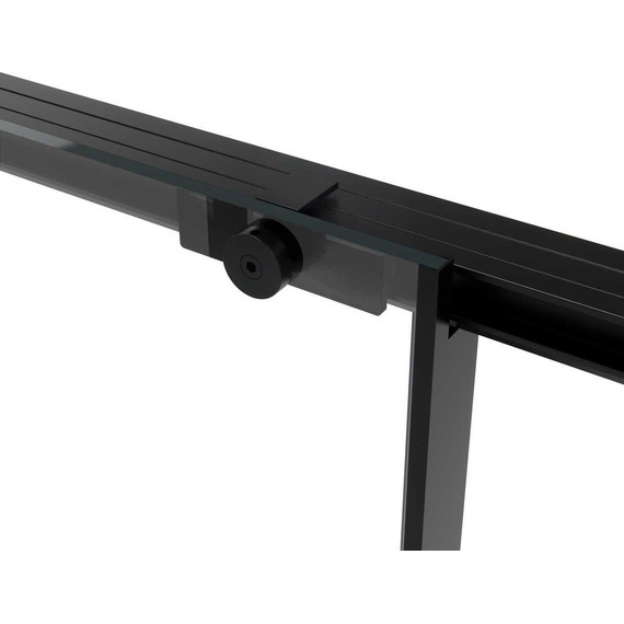 Душевое ограждение Vincea Slim Soft 120x90 см VSR-1SS9012CGB, чёрный/тонированное фото 3