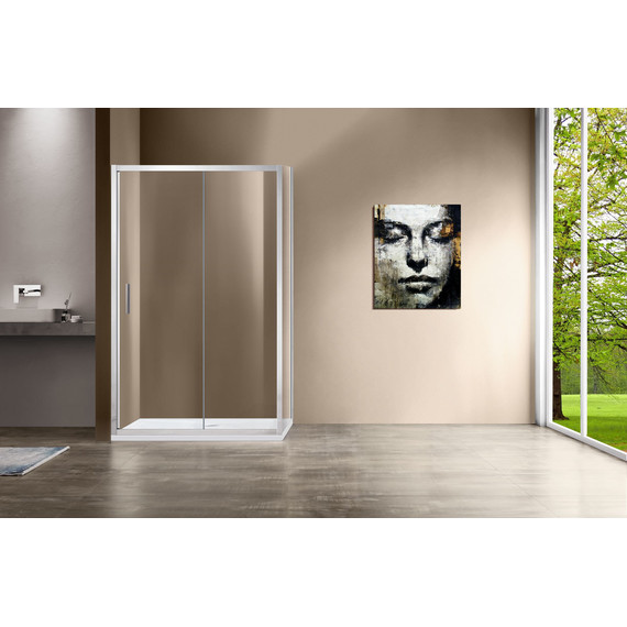 Душевое ограждение Vincea Garda 120x100 см VSR-1G1012CL, хром/прозрачное фото 2