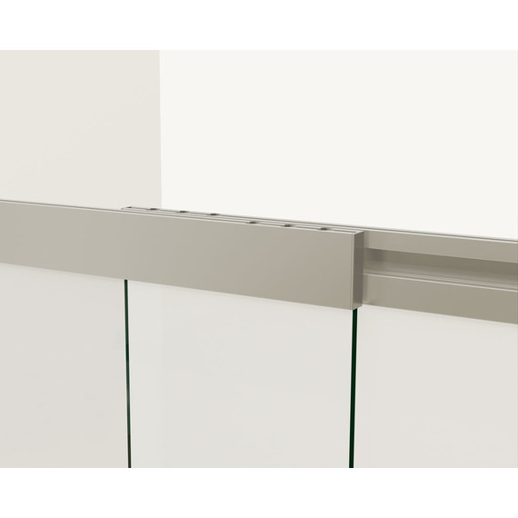 Шторка для ванны Vincea VSB-1E 100 см VSB-1E100CLGM, чёрный/прозрачное фото 4