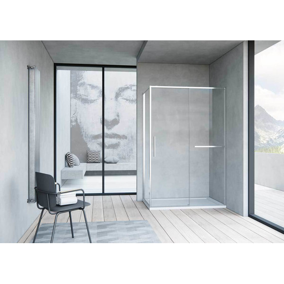 Душевое ограждение Vincea Slim Soft 150x90 см VSR-1SS9015CL, хром/прозрачное фото 2