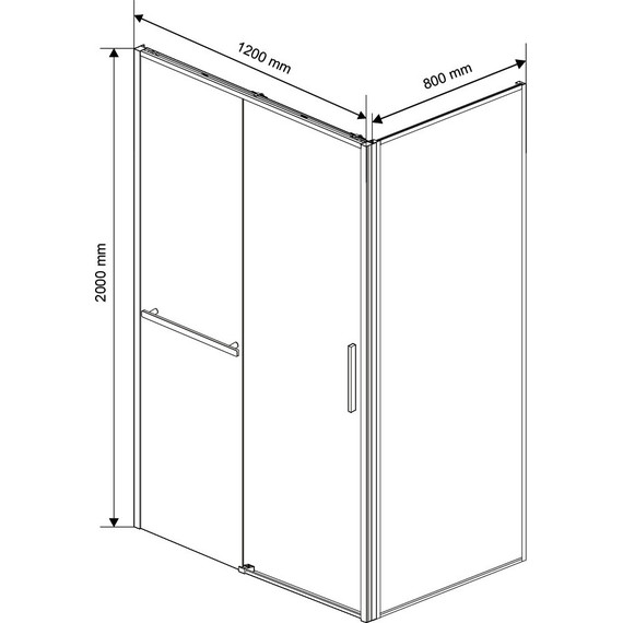 Душевое ограждение Vincea Slim Soft 120x80 см VSR-1SS8012CLG, брашированное золото/прозрачное фото 4