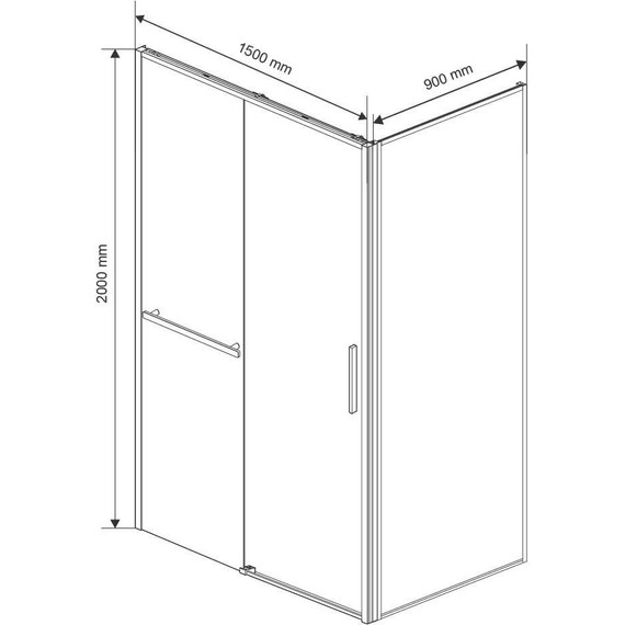 Душевое ограждение Vincea Slim Soft 150x90 см VSR-1SS9015CL, хром/прозрачное фото 10