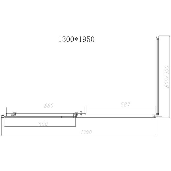 Душевое ограждение Vincea Slim-N 130x90 см VSR-4SN9013CLG, брашированное золото/прозрачное фото 6