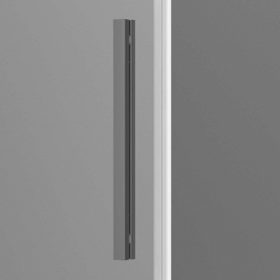 Душевое ограждение Vincea Soft 110x90 см VSR-3SO9011CLGM, вороненая сталь/прозрачное фото 2