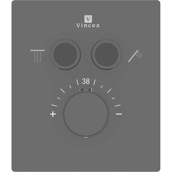 Душевая система для душа с термостатом Vincea Inspire VSFW-3I21MT3MB, чёрный матовый фото 21