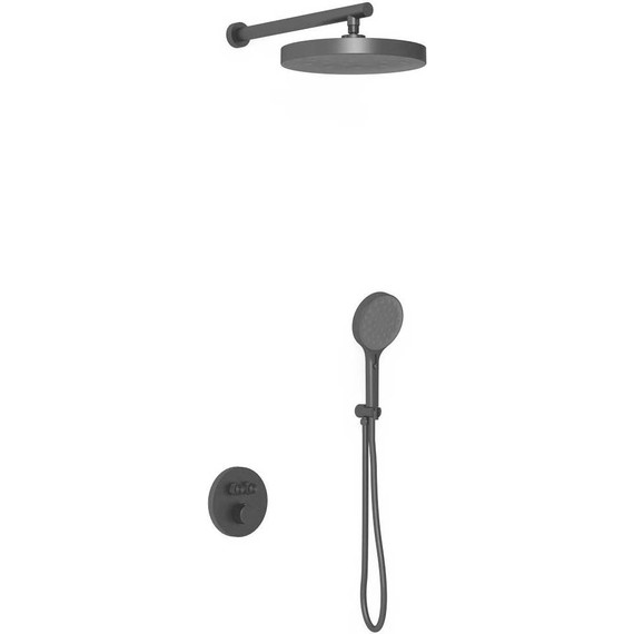 Душевая система для душа с термостатом Vincea Inspire VSFW-3I22MT2MB, чёрный матовый фото 2