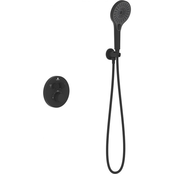 Душевая система для душа с термостатом Vincea Inspire VSFW-3I22MT5MB, чёрный матовый фото 3