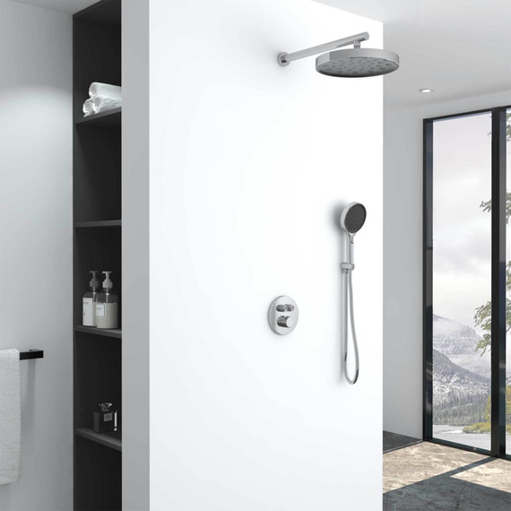 Душевая система для душа с термостатом Vincea Inspire VSFW-3I22MT2CH фото 