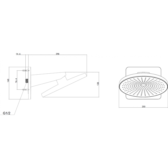 Душевая система для душа с термостатом Vincea Inspire VSFW-3I22MT5MB, чёрный матовый фото 10