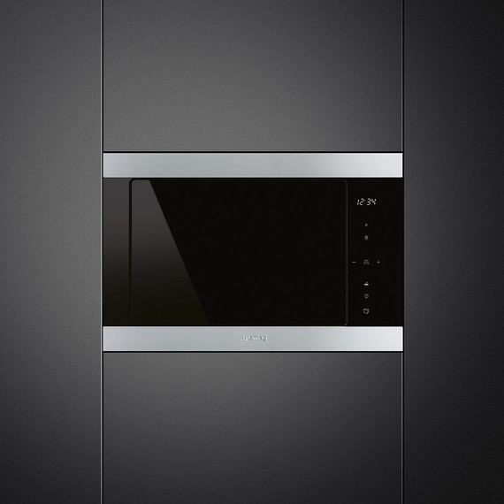 Встраиваемая микроволновая печь Smeg FMI325X фото 3