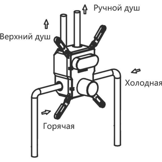 Душевая система для душа Vincea VSFW-4I211CH, хром фото 11