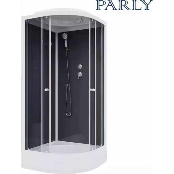 Душевая кабина Parly Classic 85х85 см CM86, белый/тонированное - 4 Душевая кабина Parly Classic 85х85 см CM86, белый/тонированное фото 4