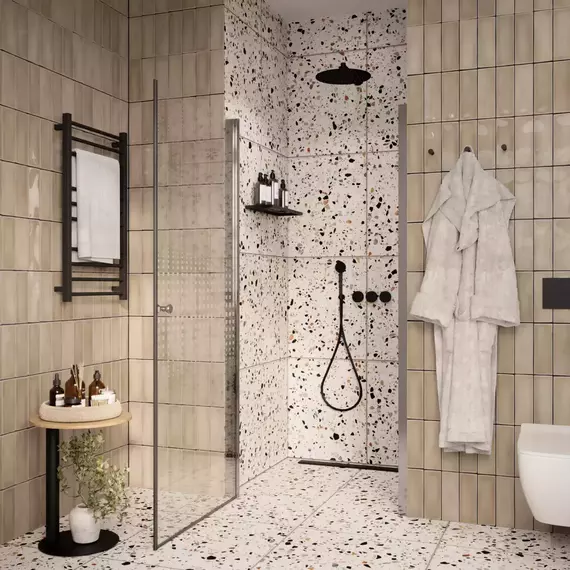 Душевая дверь Parly 70 см DE70, хром/прозрачное - 2 Душевая дверь Parly 70 см DE70, хром/прозрачное фото 2