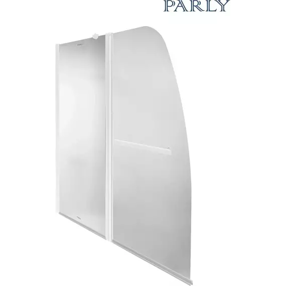 Шторка для ванны Parly 120 см F03F, белый/матовое - 3 Шторка для ванны Parly 120 см F03F, белый/матовое фото 3