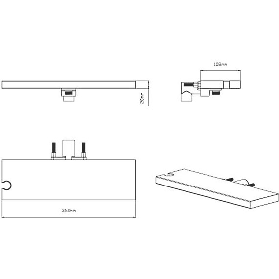 Душевая система для ванны с термостатом Vincea VSFW-433TI3RGM, вороненая сталь - 21 Душевая система для ванны с термостатом Vincea VSFW-433TI3RGM, вороненая сталь фото 21
