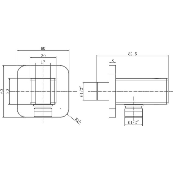 Шланговое подсоединение с держателем Vincea VSC-32GM, вороненная сталь - 2 Шланговое подсоединение с держателем Vincea VSC-32GM, вороненная сталь фото 2