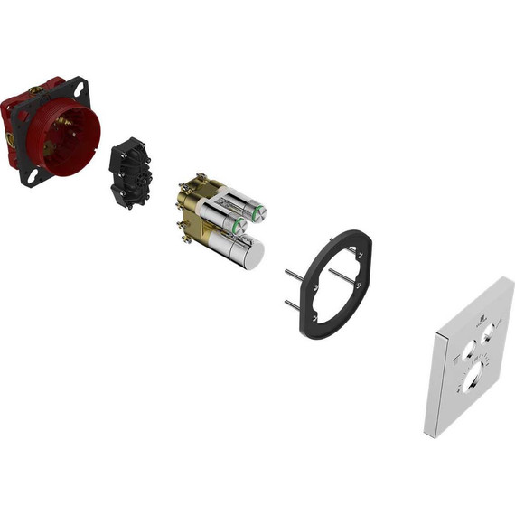 Смеситель для душа с термостатом Vincea VSCV-321T-MCH (со скрытой частью) фото 2