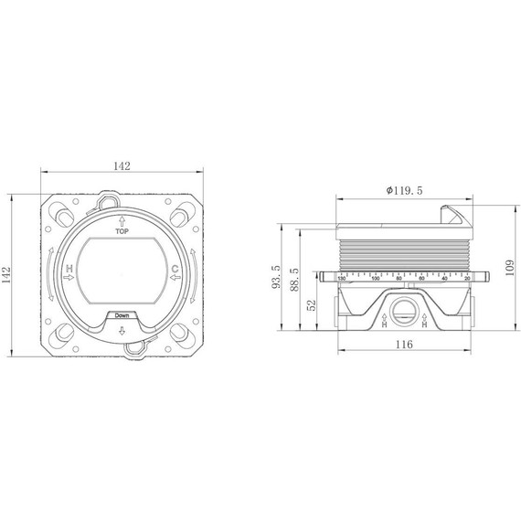 Душевая система для душа с термостатом Vincea VSFW-321MT1RMB, чёрный матовый фото 13