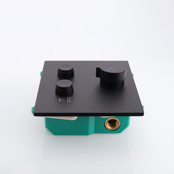 Смеситель для душа Vincea VSCV-421MB (со скрытой частью) матовый черный фото 3