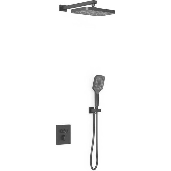 Душевая система для душа с термостатом Vincea VSFW-321MT1MB, чёрный матовый фото 2