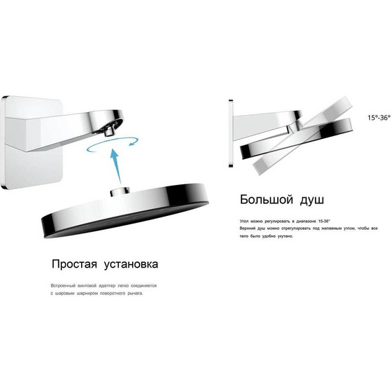 Душевая система для ванны с термостатом Vincea VSFW-433TI3RCH - 16 Душевая система для ванны с термостатом Vincea VSFW-433TI3RCH фото 16