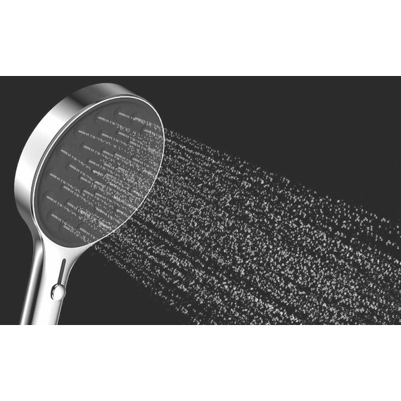 Душевая система для душа с термостатом Vincea VSFW-422TI3GM, вороненая сталь фото 16