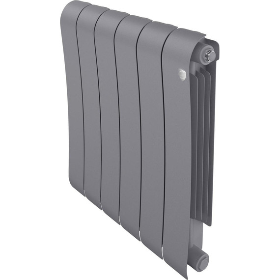 Радиатор Royal Thermo Infinity 500 Silver Satin 480х590 мм (6 секций) фото 