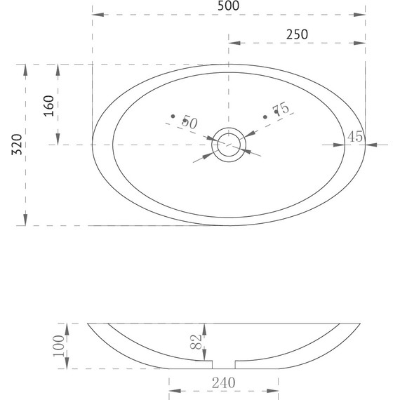 Раковина-чаша Abber Kristall 50 см AT2810Topas, оранжевый фото 3