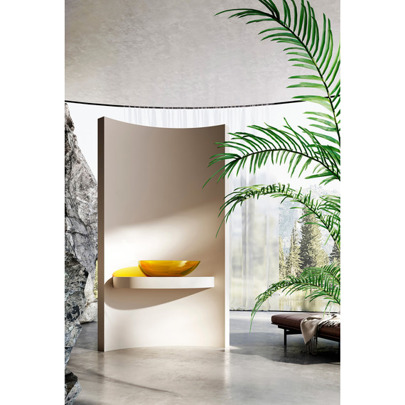 Раковина-чаша Abber Kristall 60 см AT2811Amber, желтый фото 3