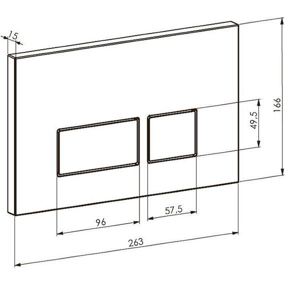 Кнопка смыва Boheme 664-MG, золото матовое фото 2