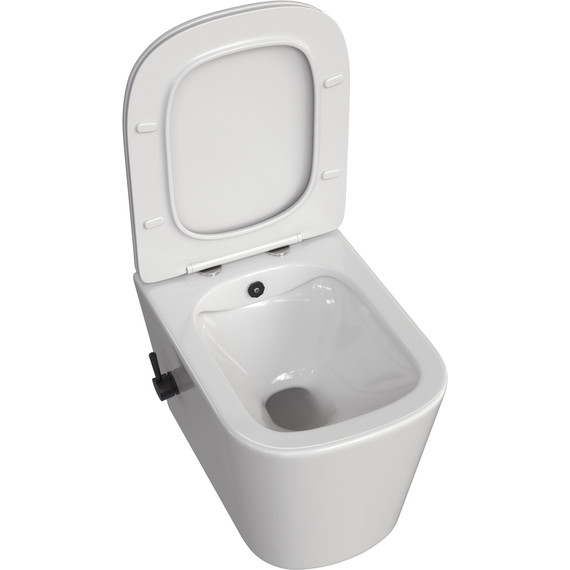 Унитаз-биде подвесной Taliente Correto CR25200 SMnero с крышкой микролифт фото 3