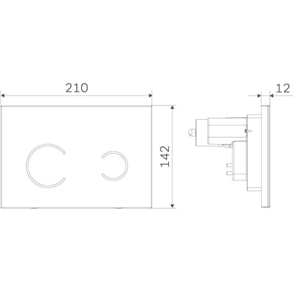 Клавиша смыва для инсталляции AM.PM Touchless Pro I0450B01 сенсорная белая фото 4