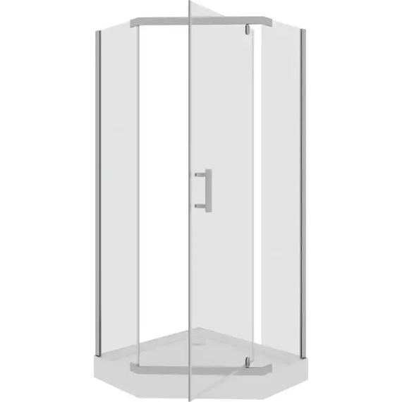 Душевое ограждение Parly 90х90 см ZPE911TE, хром/прозрачное фото 5