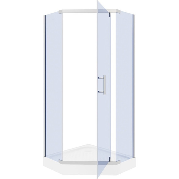 Душевое ограждение Parly 90х90 см ZPE911, хром/тонированное фото 4