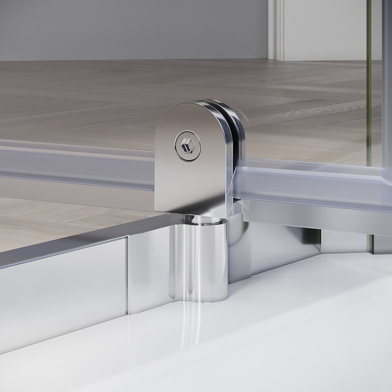 Душевое ограждение Parly 90х90 см ZPE911, хром/тонированное фото 6