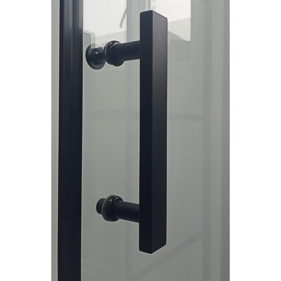 Душевое ограждение Parly 120х80 см ZQ121B, чёрный/тонированное фото 8