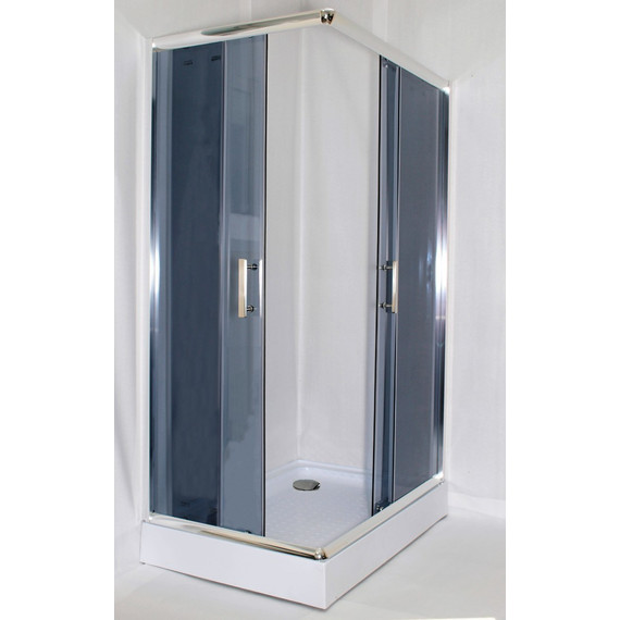 Душевое ограждение Parly 120х80 см ZQ121G, хром/тонированное фото 2