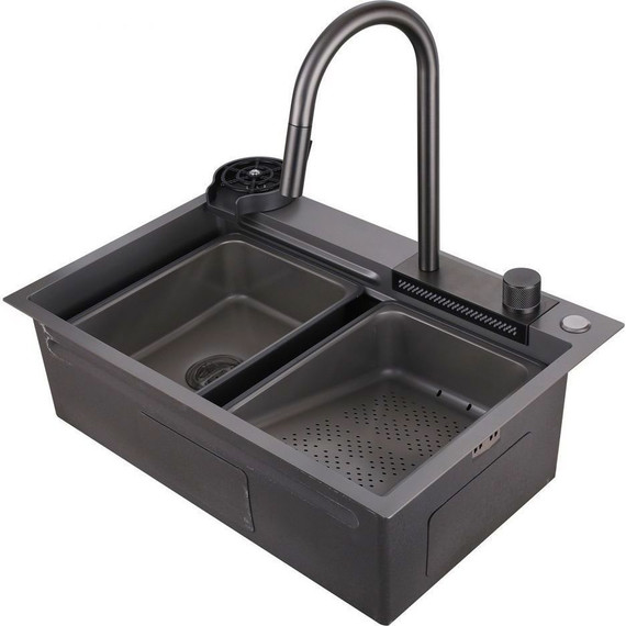 Кухонная мойка Abber Wasser Kreis AF2194NG, никель, Цвет производителя: никель фото 2