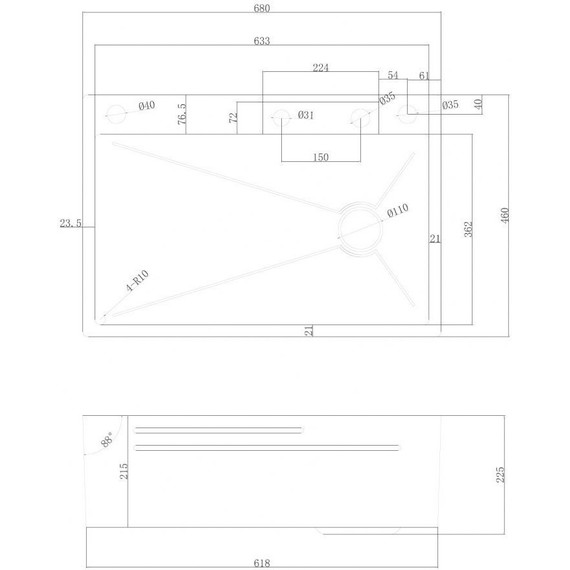 Кухонная мойка Abber Wasser Kreis AF2194NG, никель, Цвет производителя: никель фото 4