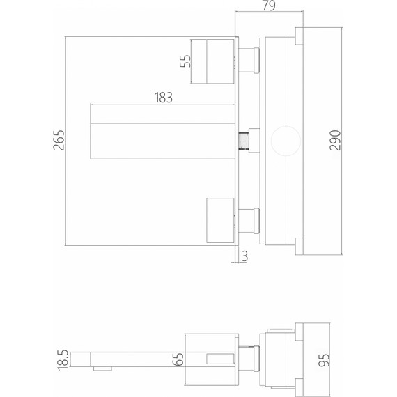 Смеситель для раковины настенный Abber Daheim AF82122NG (со скрытой частью) никель, Цвет производителя: никель фото 3