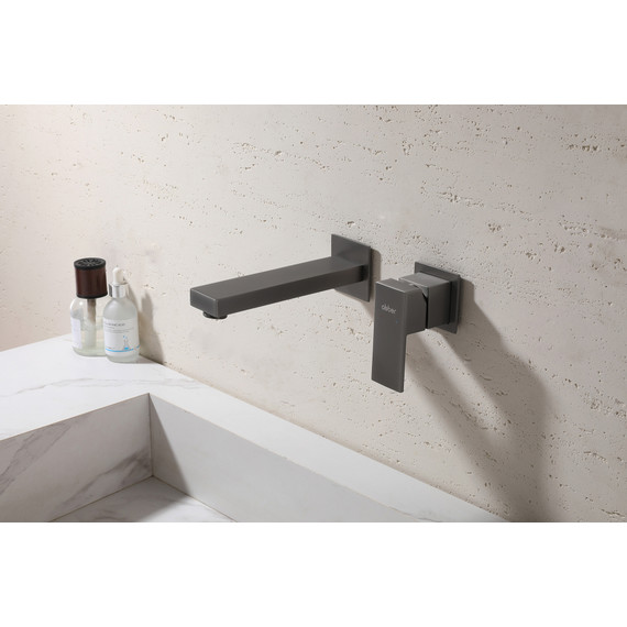 Смеситель для раковины настенный Abber Daheim AF8212NG (со скрытой частью) никель, Цвет производителя: никель фото 2