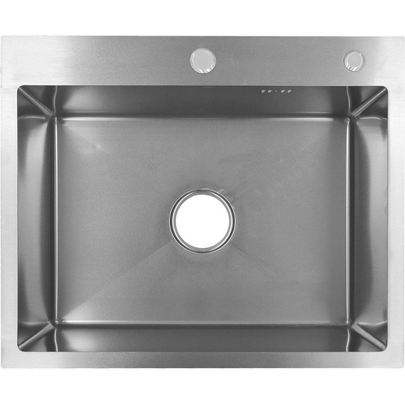 Кухонная мойка Azario Mia 0.8 мм AZB6050M, оружейная сталь, Цвет производителя: оружейная сталь фото 2