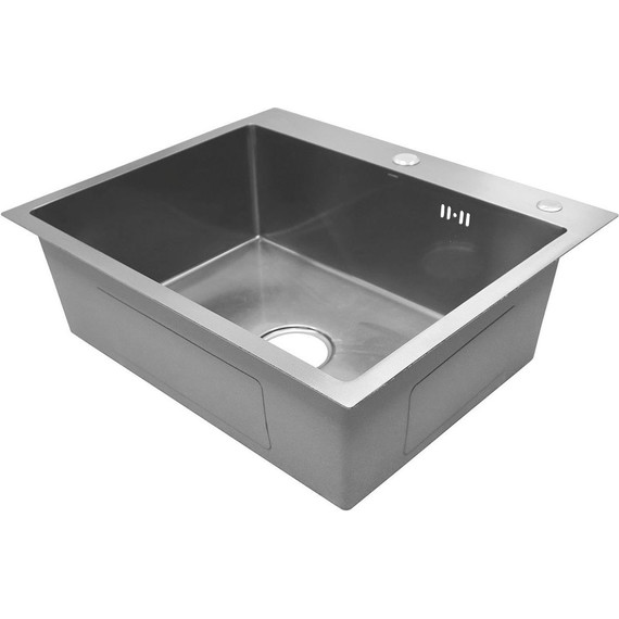 Кухонная мойка Azario Mia 0.8 мм AZB6050M, оружейная сталь, Цвет производителя: оружейная сталь фото 3