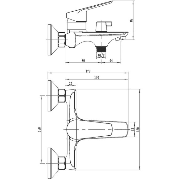 Смеситель для ванны Loranto Avrora LR30506001 фото 11