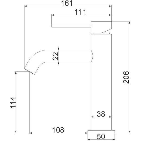 Смеситель для раковины Vincea City VBF-2C1GM, вороненая сталь - 3 Смеситель для раковины Vincea City VBF-2C1GM, вороненая сталь фото 3