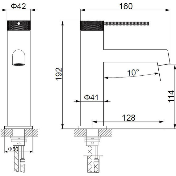 Смеситель для раковины Vincea Rim VBF-2RM1CH - 3 Смеситель для раковины Vincea Rim VBF-2RM1CH фото 3