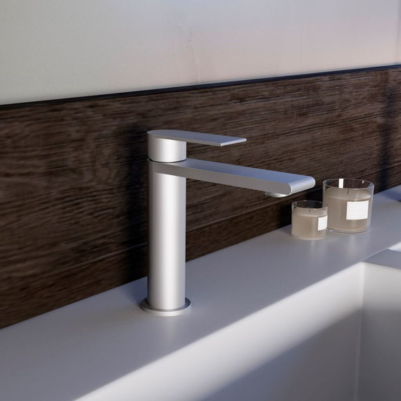 Смеситель для раковины Vincea Vogue (SS) VBF-2VS1BN, сатин - 2 Смеситель для раковины Vincea Vogue (SS) VBF-2VS1BN, сатин фото 2