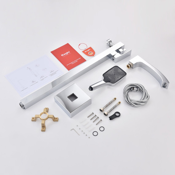 Смеситель для ванны напольный Raglo R01.33, хром фото 12